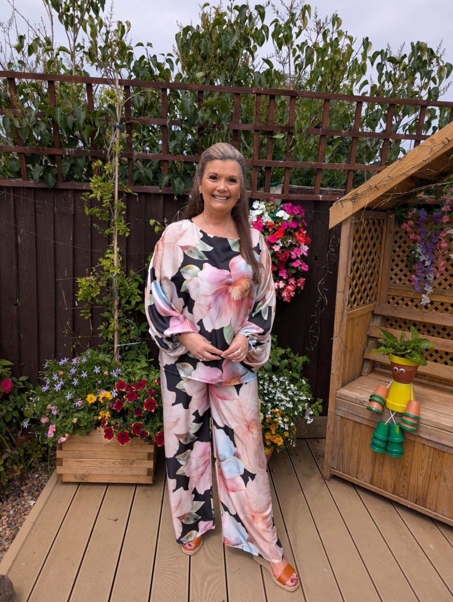 Floral Print Top and Pants