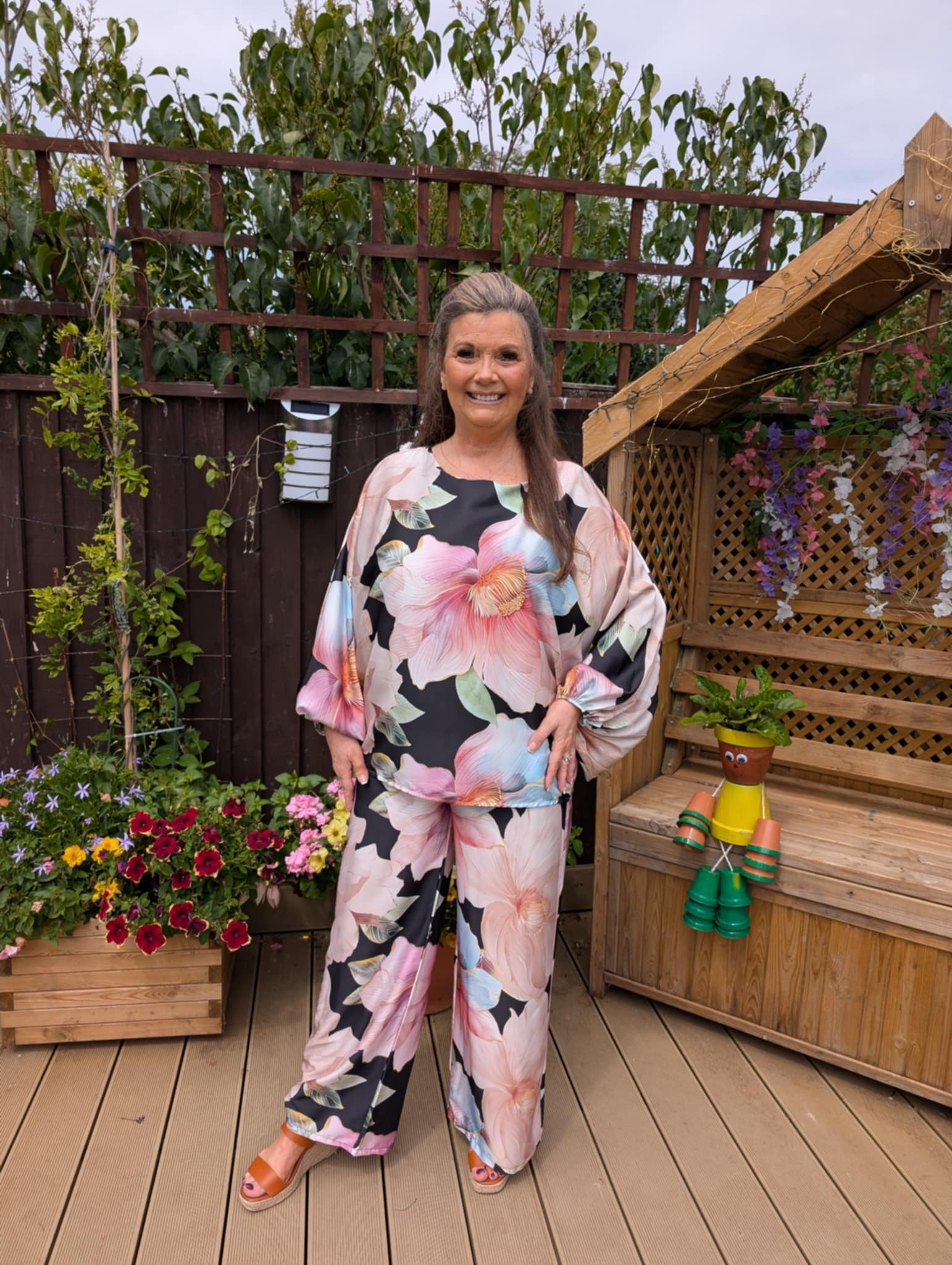 Floral Print Top and Pants