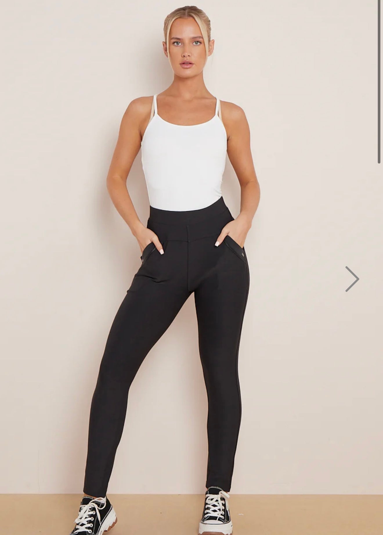 Black High Waist Fitted Jeggings