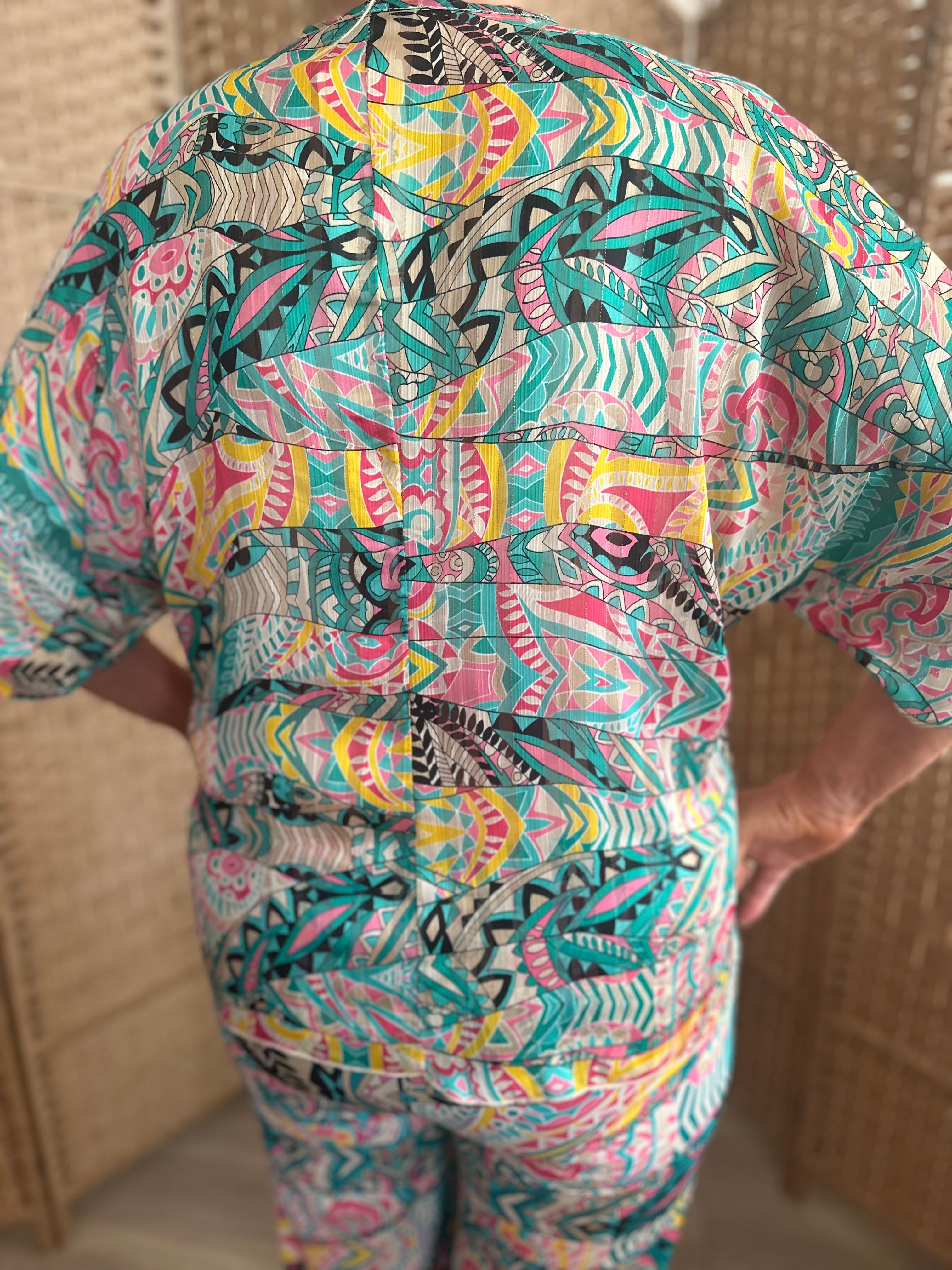 Green Paisley Gold Thread Tie Lounge Suit