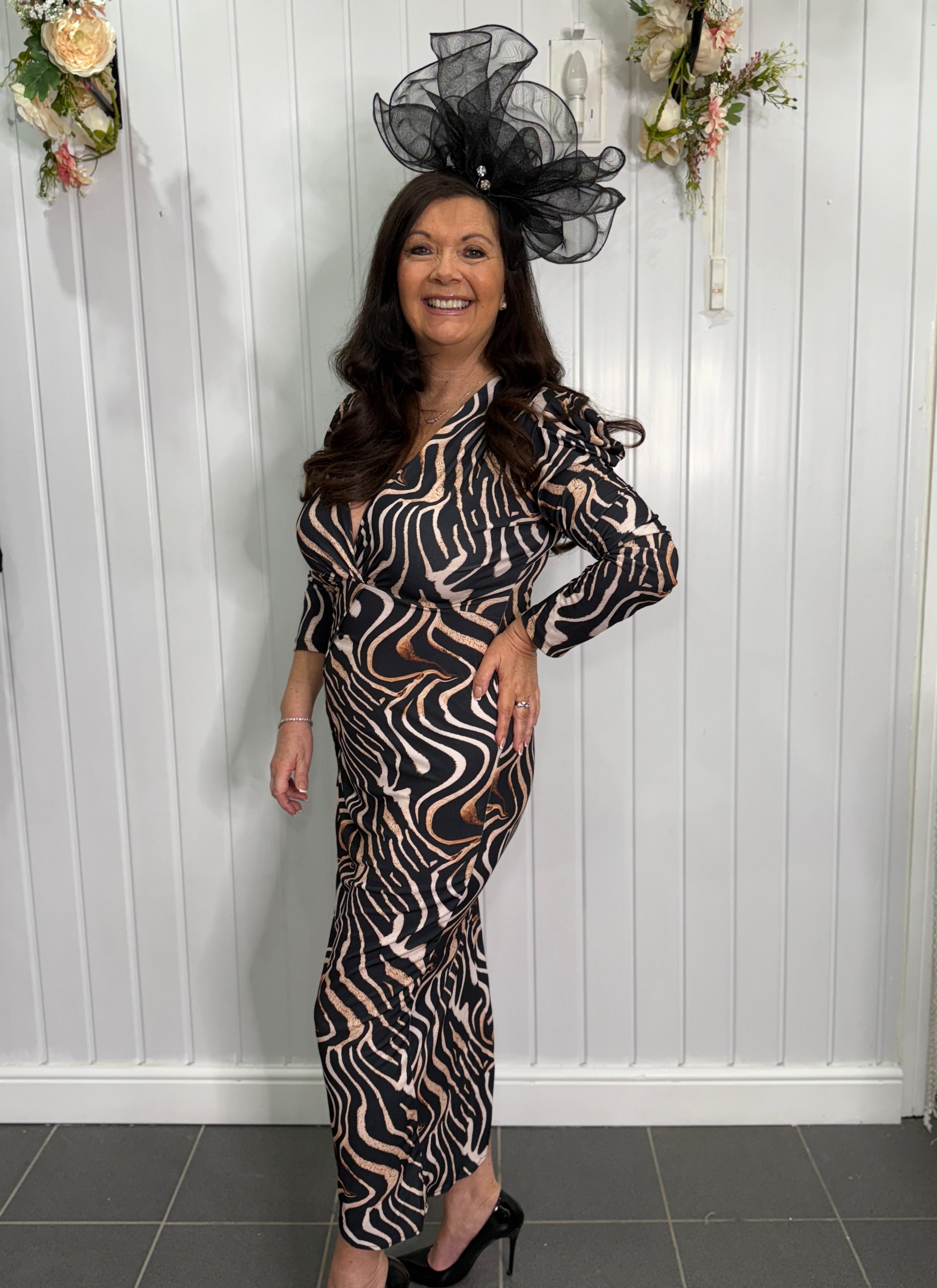 Animal Print Midi Dress