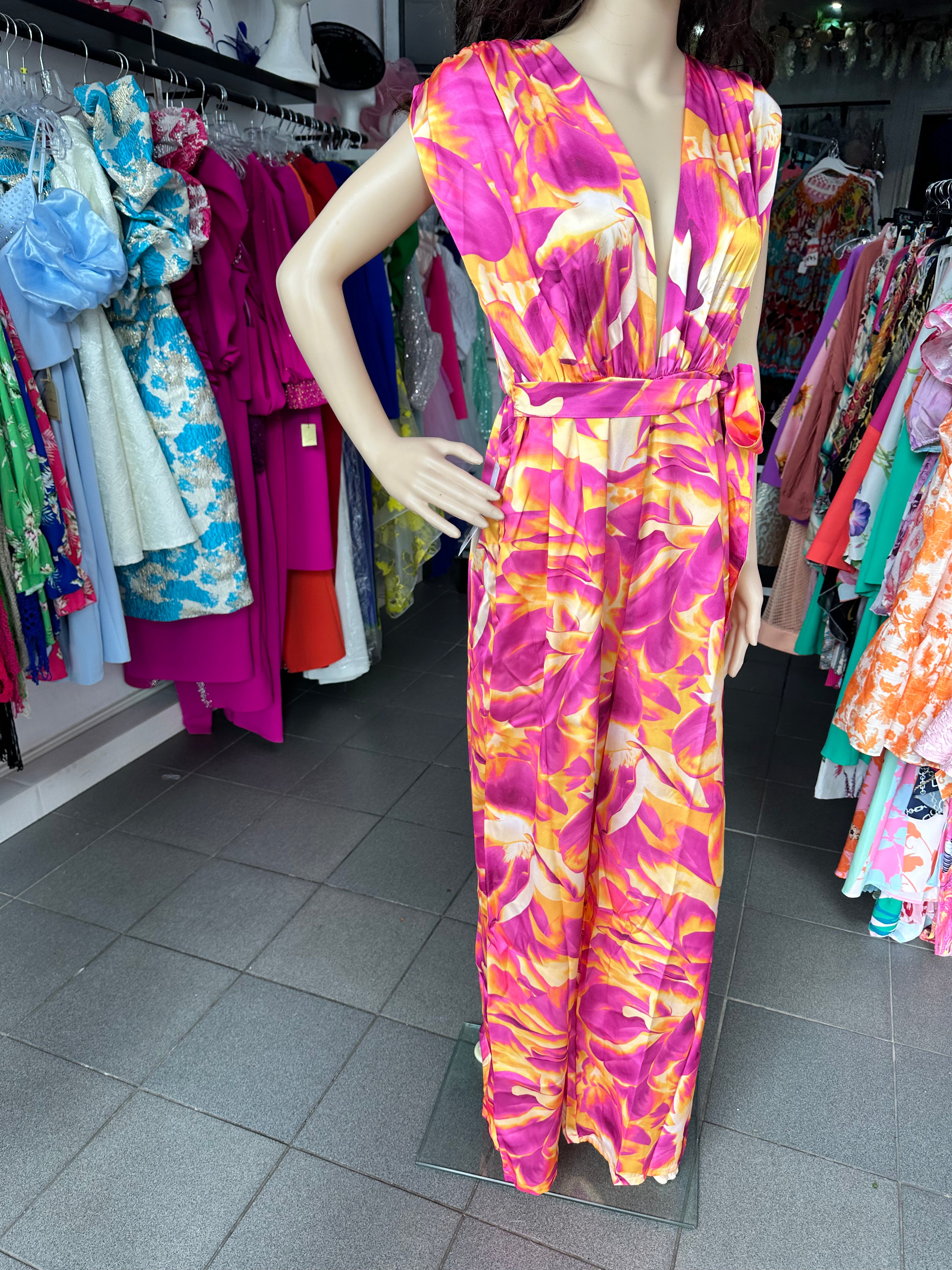 Orange/Pink Jumpsuit