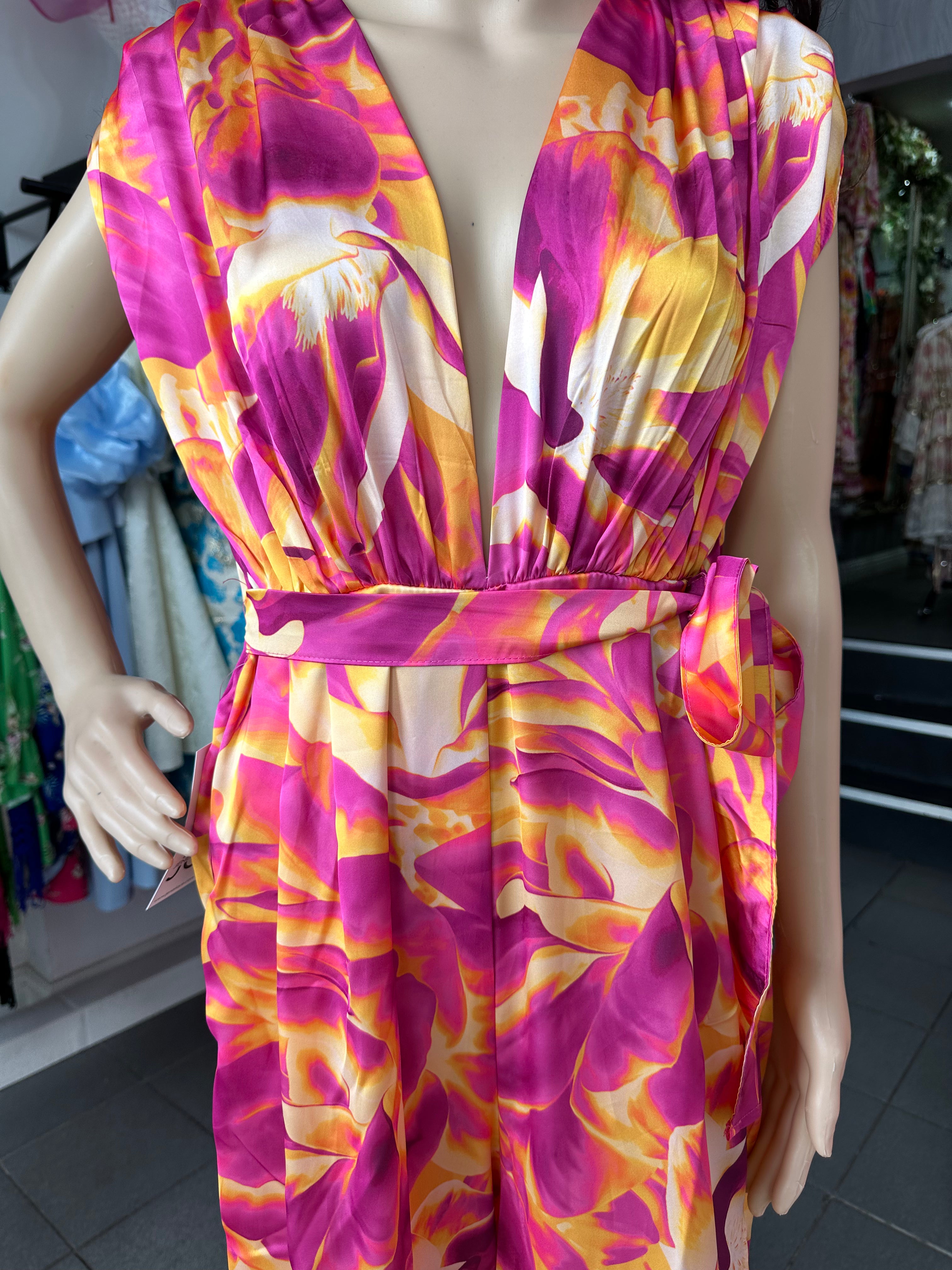 Orange/Pink Jumpsuit