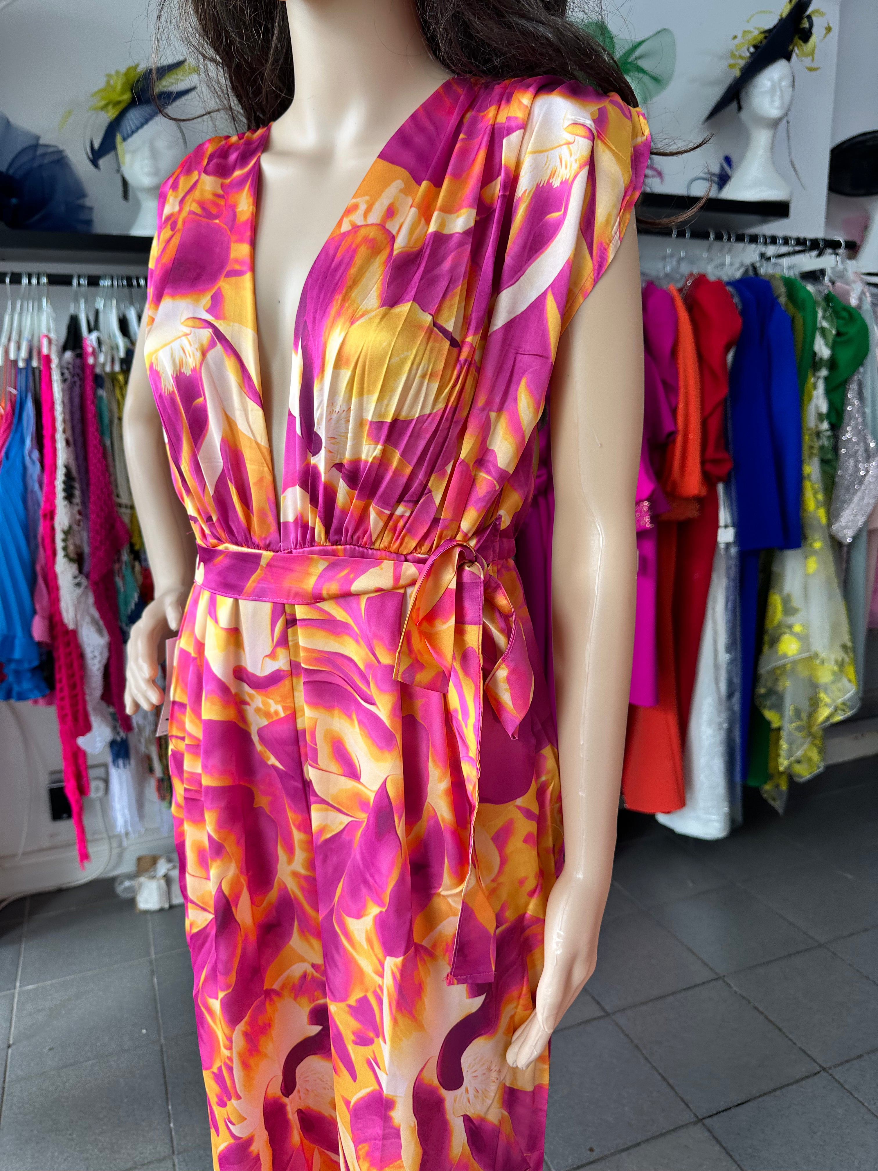 Orange/Pink Jumpsuit