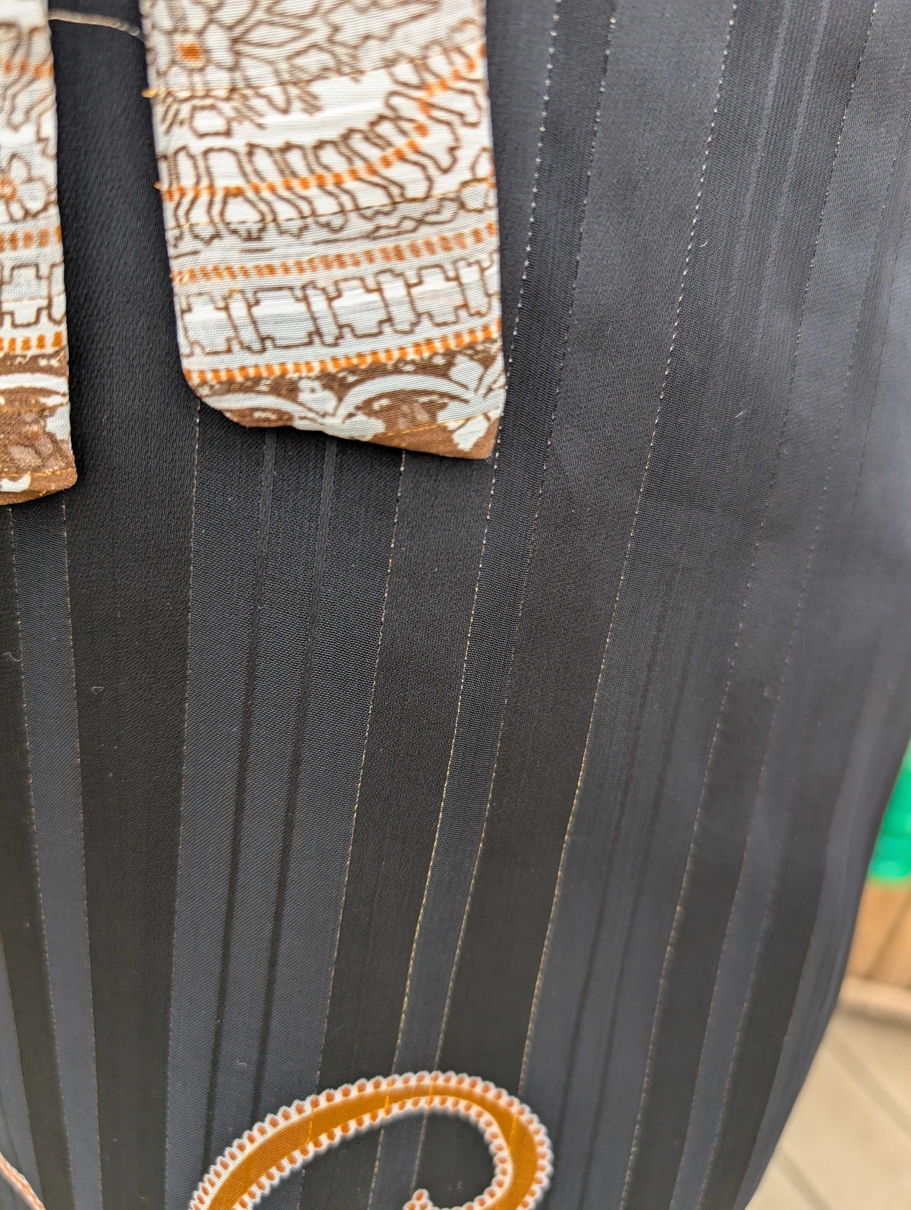 Troiska - Black and Gold Metallic thread Glitter Maxi Dress