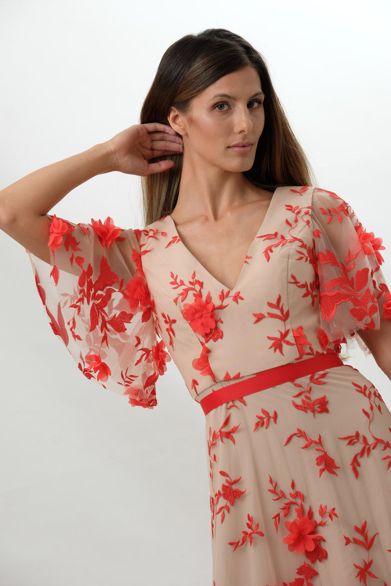 Forever unique coral dress sale