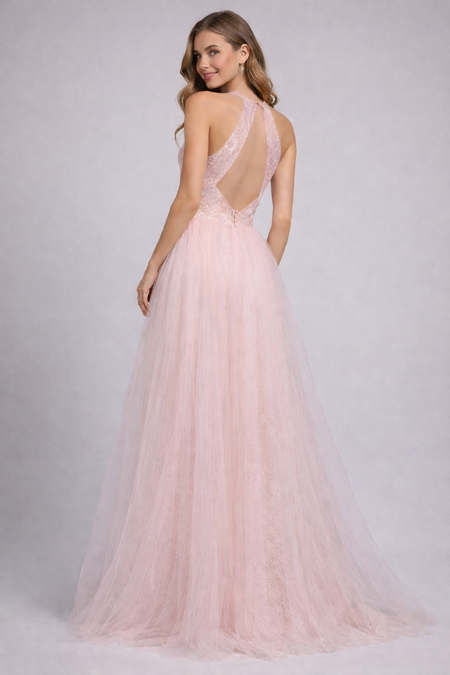 strapless open back dress Portia & Scarlett Diamond Sweetheart Neckline Prom Gown PS23419 2 / Hotpink
